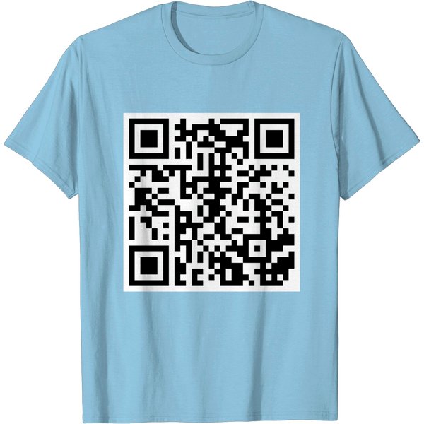 Qr Rick Rolled - Meme - T-Shirt-image