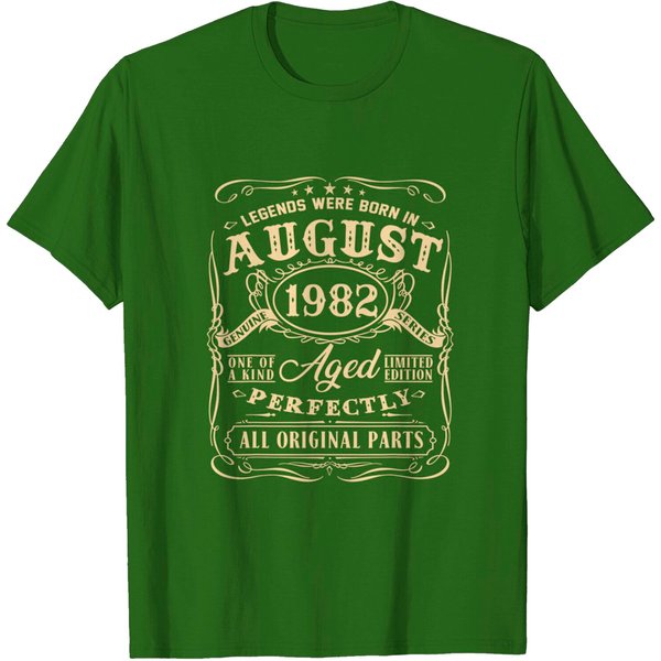 Legends Were Born In August 1982 39Th Birthday T-Shirt-image