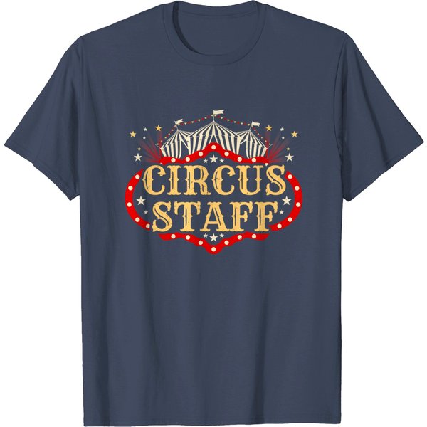 Vintage Circus Themed Birthday Party T Shirt - Event Staff T-Shirt-image