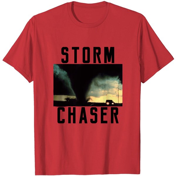 Storm Chaser Tornado Picture Weather Meteorologist T-Shirt-image