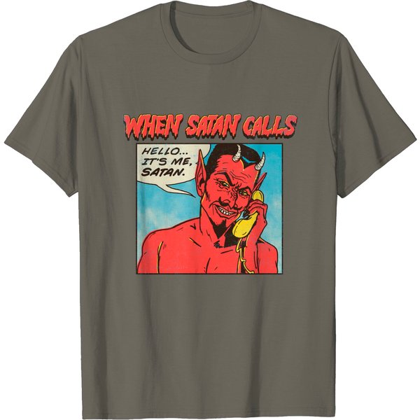 When Satan Calls - Satan - T-Shirt-image