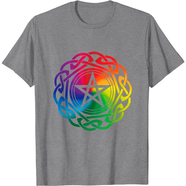 Rainbow Pride Pentacle T Shirt-image