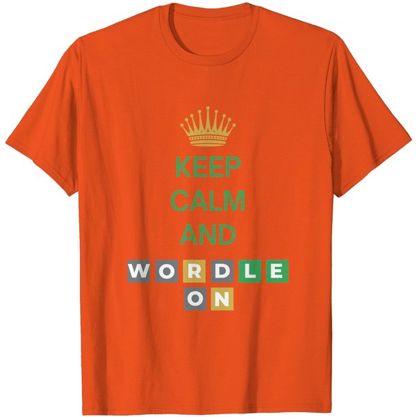 Keep Calm And Wordle On | Wordle Player Gift Ideas T-Shirts-image