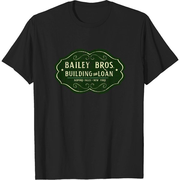 Bailey Brothers Building &Amp; Loan Distressed - Its A Wonderful Life - T-Shirt-image