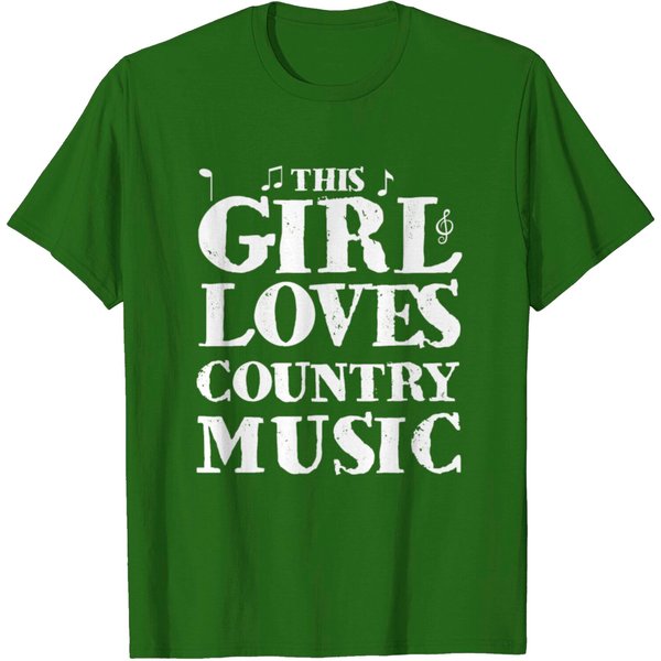 This Girl Loves Country Music T Shirt-image
