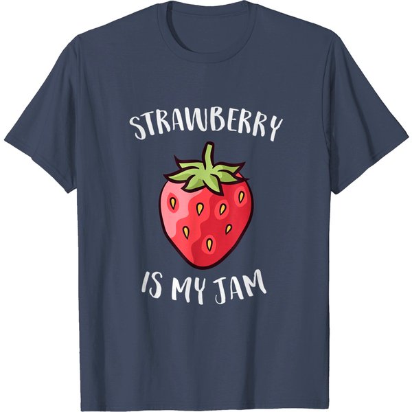 Strawberry Is My Jam Funny Strawberries Gift T-Shirt-image