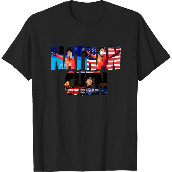 Nathan Chen 2022 Winter Ice Skating Olympics T-Shirt-image