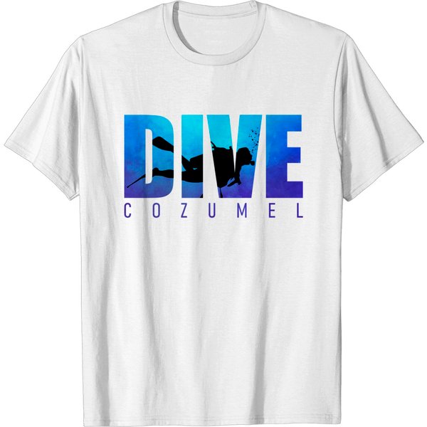 Dive Cozumel Scuba Diving Snorkeling Beach Lover Vacation T-Shirt-image