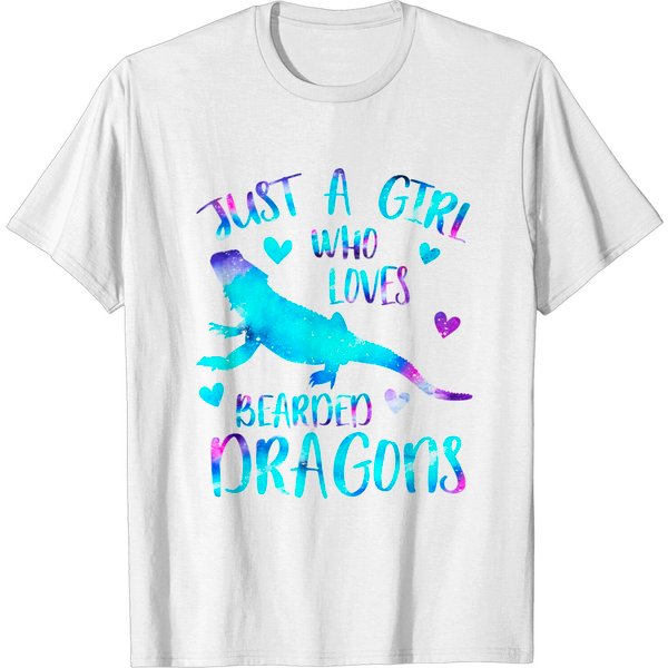 Just A Girl Who Loves Bearded Dragons Galaxy Girls T-Shirt-image