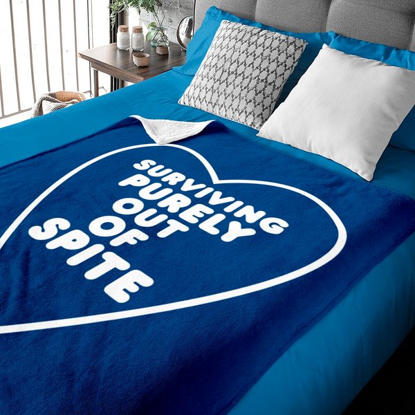Surviving Purely Out Of Spite Baby Blanket Baby Blankets-image
