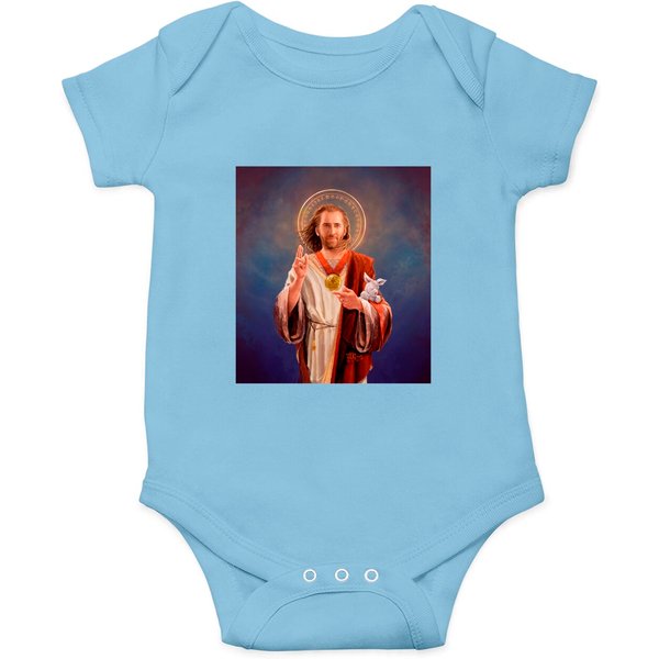 Saint Nicolas Of Cage Original Artwork Onesies Featuring Nic Cage