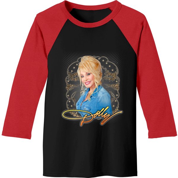 Dolly Parton Vintage Relaxed Fit Classic Baseball Tees-image