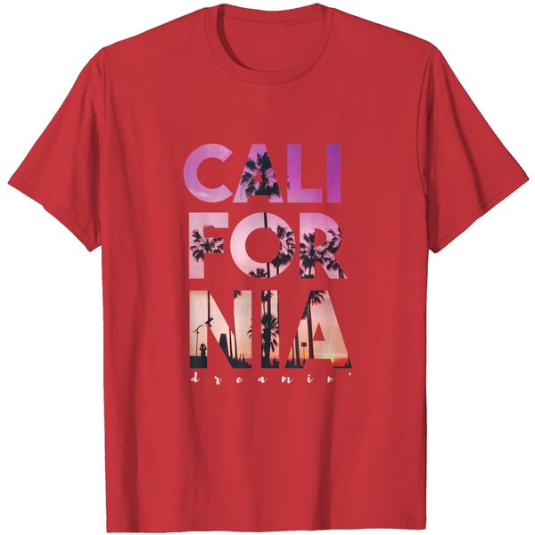 California Dreaming Beach Palm T Shirt-image