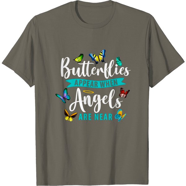 Butterflies Appear When Angels Are Near | Butterfly-Lover T-Shirt-image