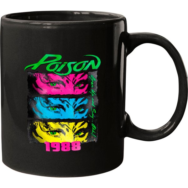 Poison Rock Band Poison 1988 Open Up And Say Ahh Neon Adult Mugs Mug-image