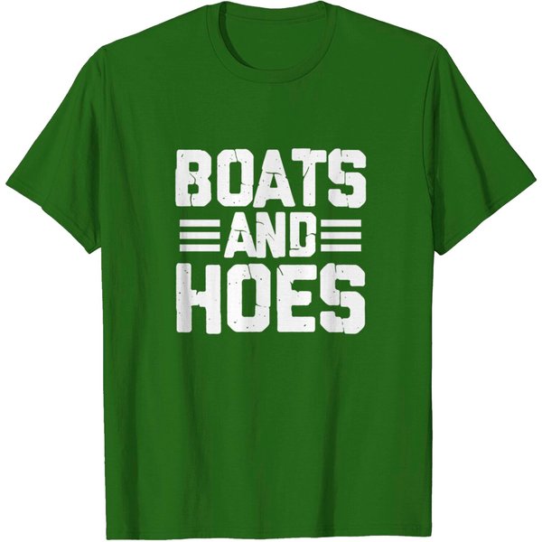 Mens Boats And Hoes Boating Sailing Cruising Boat Captain T-Shirt-image