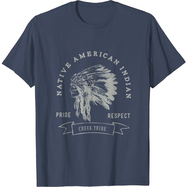 Creek Tribe Native American Indian Pride Respect Honor T-Shirt-image