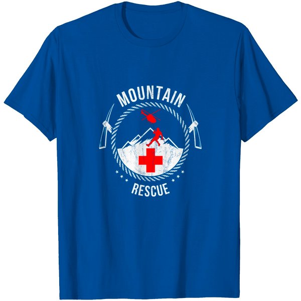Mountain Rescue Mountaineers Helicopter T Shirt-image