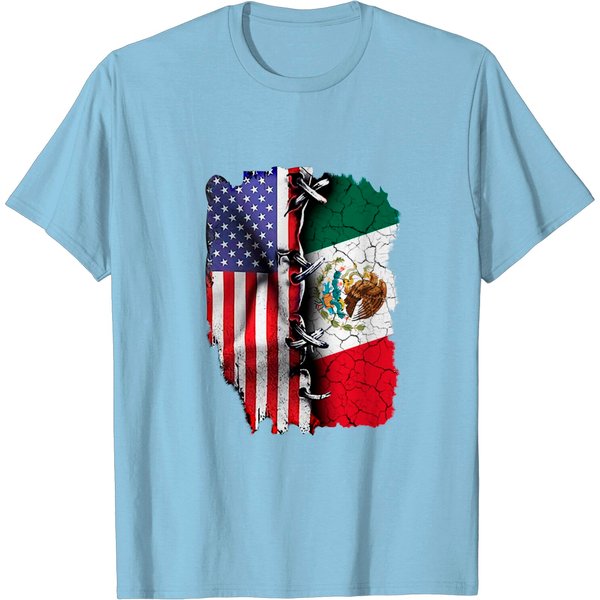 Mexican American Flag T-Shirt-image