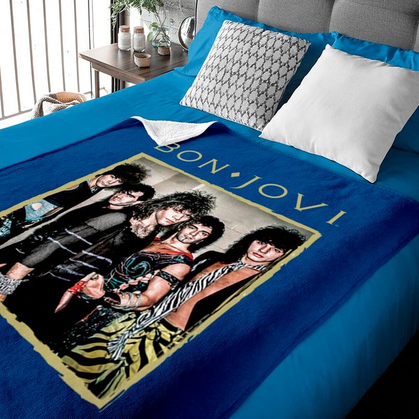 Bon Jovi Framed Rock Band Rock Baby Blankets-image