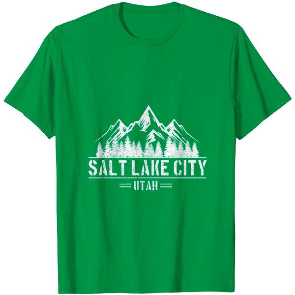 Salt Lake City Utah Mountains Nature Souvenir Gift T Shirt-image