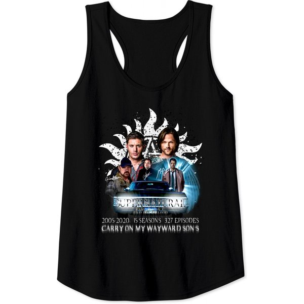 Limited Edition Supernatural Family Don'T End With Blood 4 W Signed W2 - Limited Edition Supernatural Family Don - Tank Tops-image