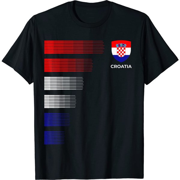 Croatia Flag Emblem Patriotic Croatian National Pride T-Shirt-image
