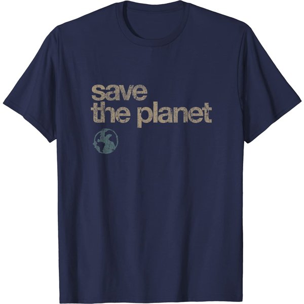Vintage Save The Planet Shirt Save The Earth Distress Shirt-image