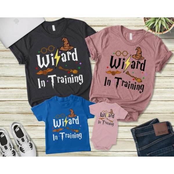 Wizard In Training Magician Family Matching T-Shirts-image