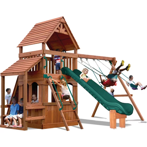 Turbo Original Fort Hangout - Solid Green w/Yellow Slide