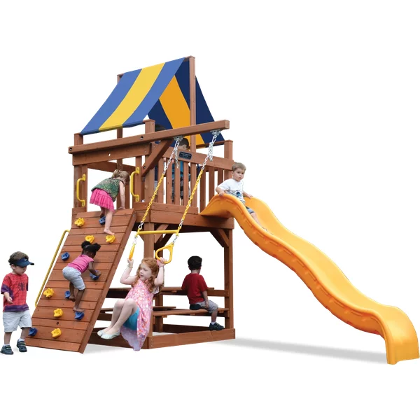 Original Fort Jr. - Solid Green w/Yellow Slide