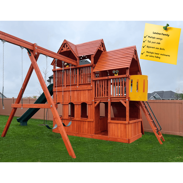 Levine Family Creation (cc10) - Solid Green w/Yellow Slide