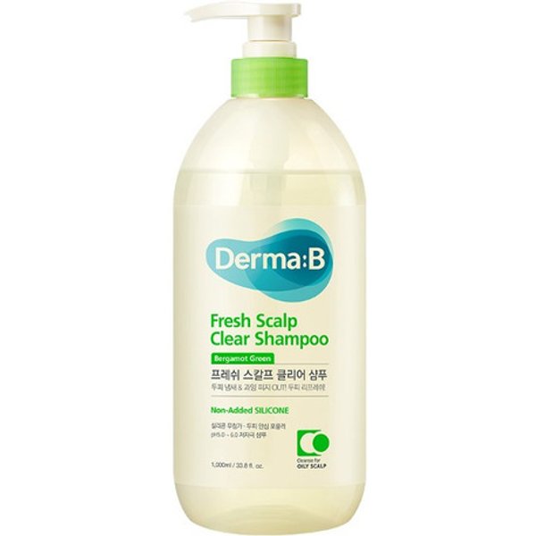 Derma:B - Fresh Scalp Clear Shampoo - 1000ml - Bergamot Green
