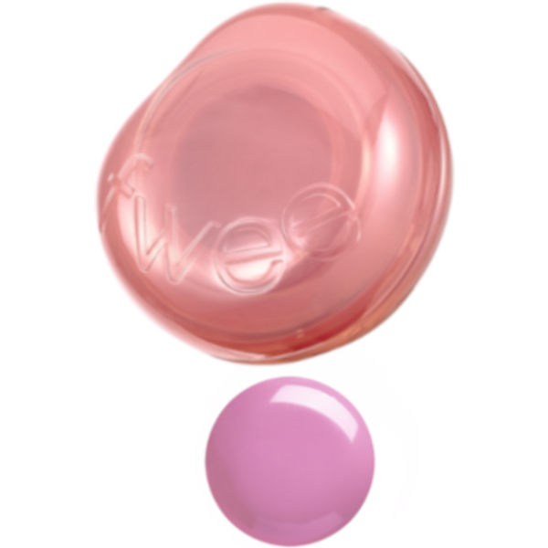 Fwee - Lip & Cheek Glowy Jelly Pot+ Pendant Keyring (Random Color) Set - 4g - JN01 Lavender Whip