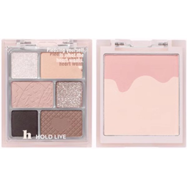 Holdlive - 2 in 1 Eyeshadow & Blusher Palette - 7.5g+8.5g - H01
