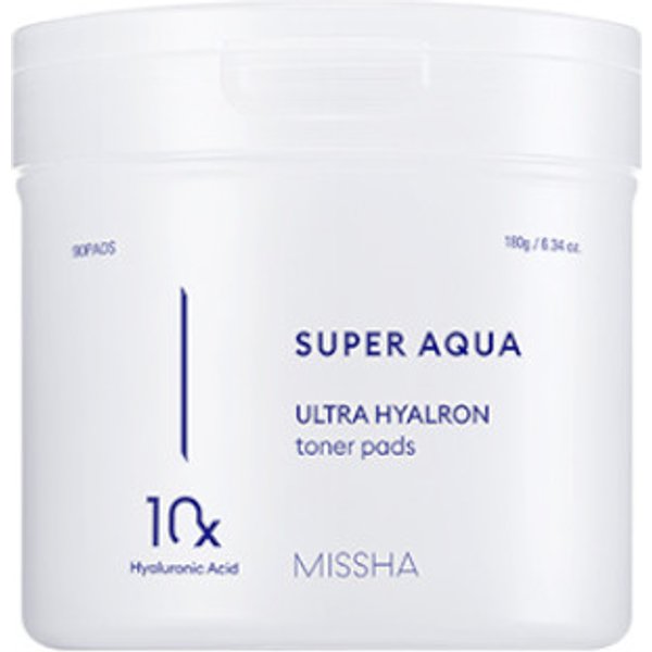 MISSHA - Super Aqua Ultra Hyalron Toner Pads - 180g/90pads