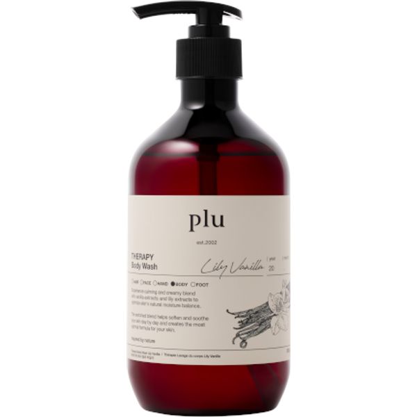 plu - Therapy Body Wash - 500g - Lily Vanilla
