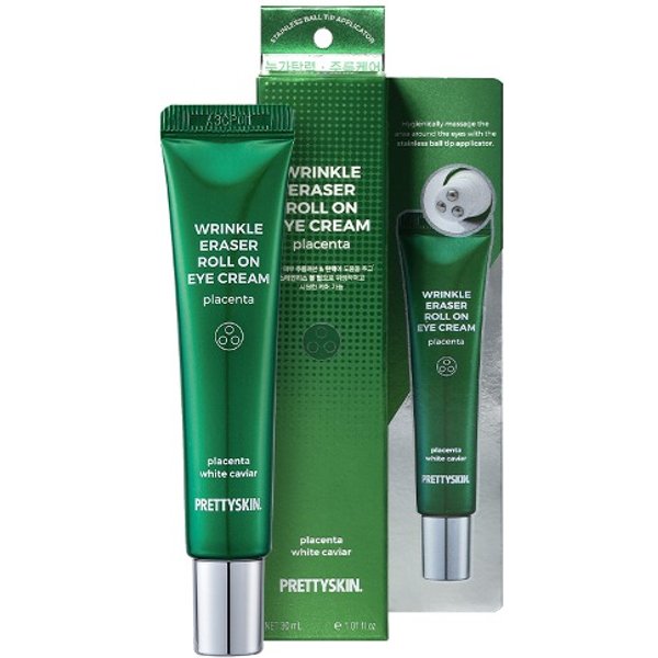 PRETTYSKIN - Wrinkle Eraser Roll On Eye Cream - Placenta - 30ml