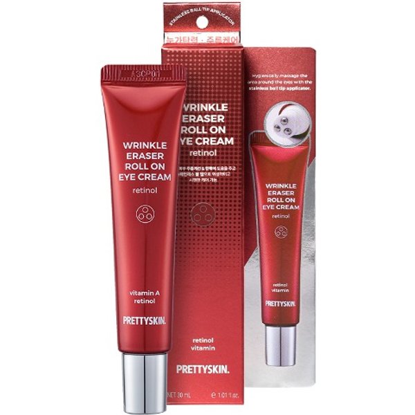 PRETTYSKIN - Wrinkle Eraser Roll On Eye Cream - Retinol - 30ml