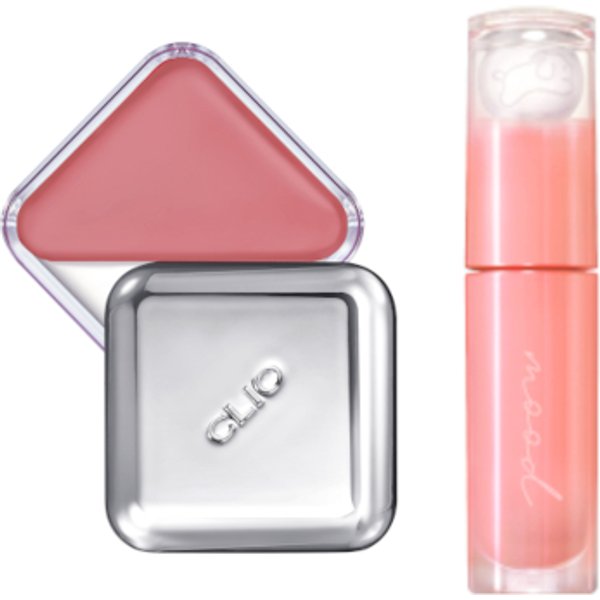 peripera x CLIO - Ink Mood Glowy Tint + Lipcheek Tap Tteok Recipe Special Set A
