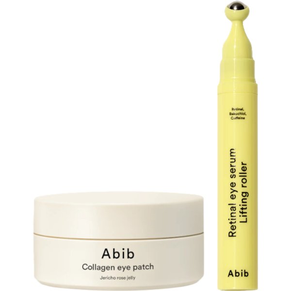 Abib - Collagen Eye Patch & Eye Serum Lifting Roller Set