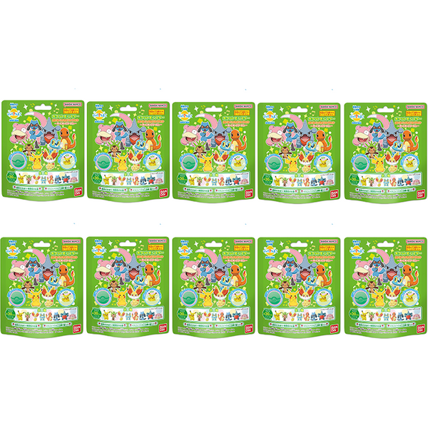 Bandai - Pokemon Figure Collection Surprised? Bath Ball - 1 pc (10ea) Set"