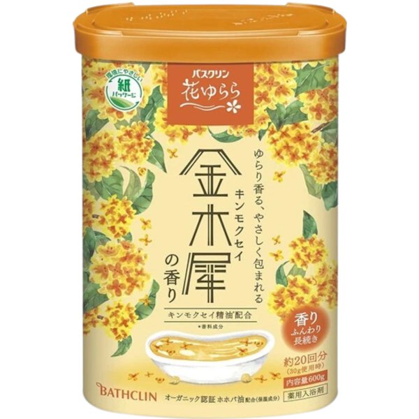 BATHCLIN - Hana Yurara Bath Salt - 600g - Osmanthus
