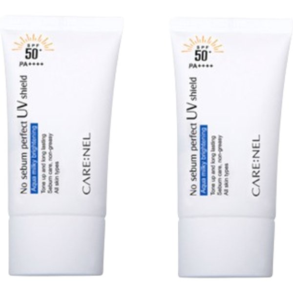 CARE:NEL No Sebum Perfect UV Shield SPF50+ PA++++ - 50ml (2ea) Set
