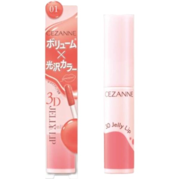 CEZANNE - 3D Jelly Lip - 5g - 01 Peach Melba