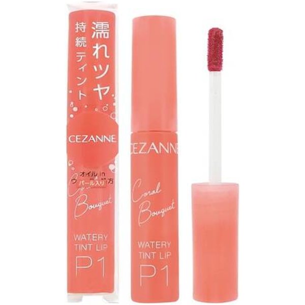 CEZANNE - Watery Tint Lip - 4g - P1 Coral Bouquet