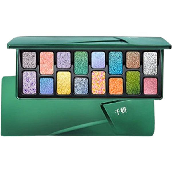 Cheeryep - 16-Color Natural Star Eye Shadow Palette - 14.5g - 08 Ambition