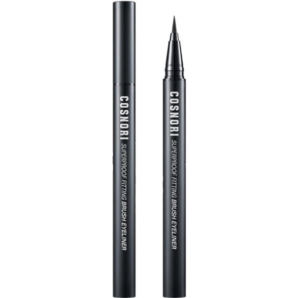 COSNORI - Superproof Fitting Brush Eyeliner - 0.6g - #1 Black