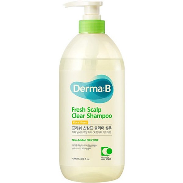 Derma:B - Fresh Scalp Clear Shampoo - 1000ml - Floral Green