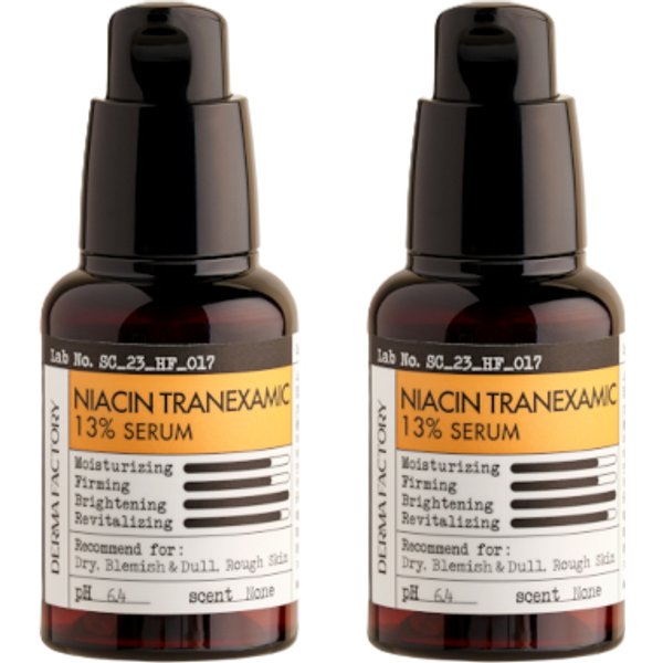 DERMA FACTORY - Niacin Tranexamic 13% Serum - 30ml DUO Set